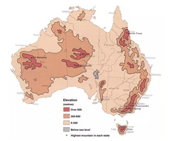 澳大利亚整体地貌图